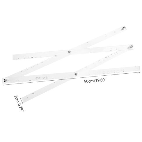 Draw Enlarger Reducers Tool 50cm Scale Foldable Rulers Artist Pantograph Copy Rluers for Office School Drawing Supplies in Saudi Arabia