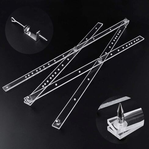 Draw Enlarger Reducers Tool 50cm Scale Foldable Rulers Artist Pantograph Copy Rluers for Office School Drawing Supplies in Saudi Arabia