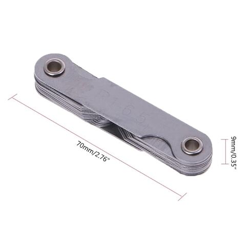 High-Precision Stainless Steel Radius Gauge Sample with 32 Range for Industrial Measurement Radius Gauge Set in Saudi Arabia