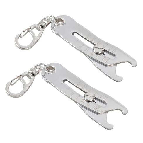 Thread Size Checker Verification Tool Bolt Size Finder Keychains Portable Nut and Bolt Thread Gauge Identifier Keychains in Saudi Arabia
