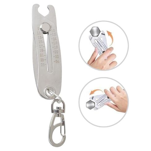 Thread Size Checker Verification Tool Bolt Size Finder Keychains Portable Nut and Bolt Thread Gauge Identifier Keychains in Saudi Arabia