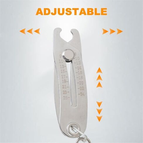 Thread Size Checker Verification Tool Bolt Size Finder Keychains Portable Nut and Bolt Thread Gauge Identifier Keychains in Saudi Arabia