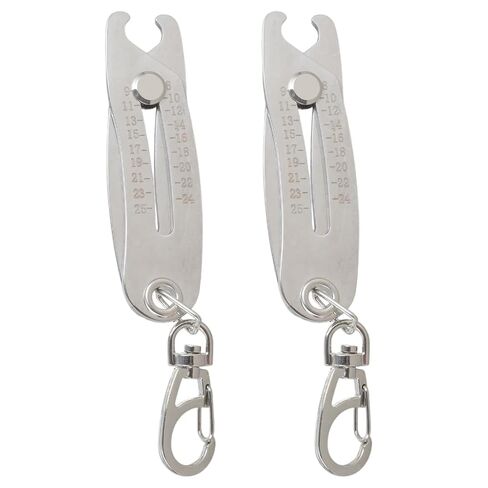 Thread Size Checker Verification Tool Bolt Size Finder Keychains Portable Nut and Bolt Thread Gauge Identifier Keychains in Saudi Arabia