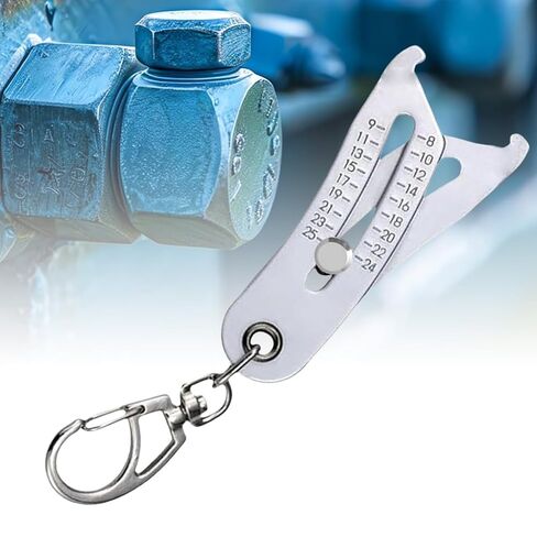 Thread Size Checker Verification Tool Bolt Size Finder Keychains Portable Nut and Bolt Thread Gauge Identifier Keychains in Saudi Arabia