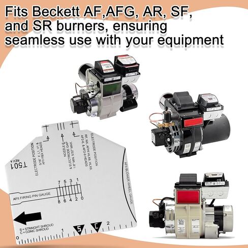 مقياس متعدد الأغراض T501 لشعلات Beckett، AF، AFG، SF، SM، AFD، استبدال T231/T500، لمحاذاة القطب الكهربائي للموقد (قطعتان) in Kuwait