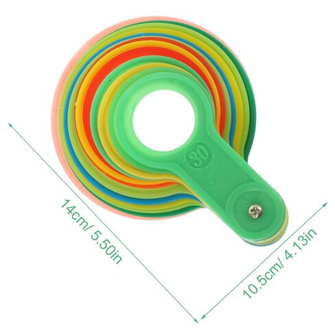 Fruit Diameter Measuring Rings Plastic Gauge for Citrus and Oranges 30-90mm Diameter Measuring Lap Tool for Fruit Sorting and Grading in Small to Medium Sizes Random Color in Kuwait