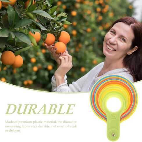 Fruit Diameter Measuring Rings Plastic Gauge for Citrus and Oranges 30-90mm Diameter Measuring Lap Tool for Fruit Sorting and Grading in Small to Medium Sizes Random Color in Kuwait