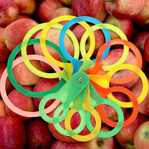 Fruit Diameter Measuring Rings Plastic Gauge for Citrus and Oranges 30-90mm Diameter Measuring Lap Tool for Fruit Sorting and Grading in Small to Medium Sizes Random Color in Kuwait