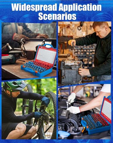 فاحص خيط صامولة ومسمار 66 مع صندوق تخزين، أداة قياس فاحص الخيط (34 متريًا و32 قياسيًا)، حجم المسمار ومكتشف مقياس الخيط مناسب للفحص في المناطق الضيقة والصعبة in Kuwait