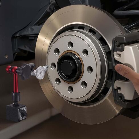 VEVOR Dial Test Indicator with Universal Magnetic Base and Storage Case, 0.0005 inch Accuracy, 0-0.03 inch Range, Micro Ball Handle for Narrow Area Measurement, Industrial Machining & Inspection in Saudi Arabia