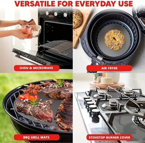 2pcs Heavy Duty Non-Stick Oven Liners for Bottom of Oven - PTFE Food-Safe Drip Trays, Spill & Burn Protection, Easy Clean, Fits Electric/Gas Ovens & Grills, BBQ Party & Vacation Essentials in Saudi Arabia