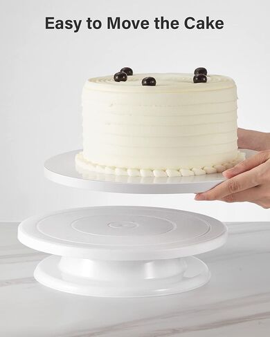 Kootek 12PCS Cake Drums 12 Inch Round, 12in Cake Boards Set, 1/2" Thick Sturdy Cardboard Base for Wedding & Party Desserts, Food Grade for Baking & Decorating, Base para Pastel (White) in Kuwait