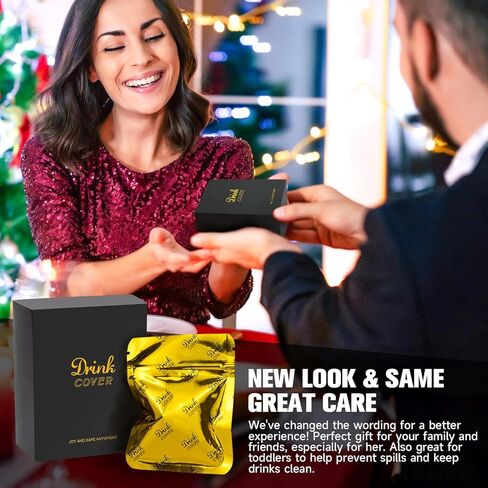 غطاء حماية للمشروبات | 100% سيليكون وقابل لإعادة الاستخدام، مثالي للحفلات أو الحانات أو النوادي، ويناسب جميع أحجام الأكواب | توقف عن القلق بشأن سلامة المشروبات (6 عبوات) in Kuwait
