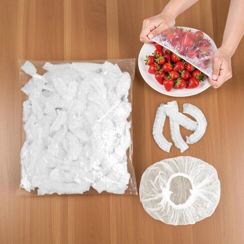100Pcs Reusable Elastic Bowl Covers (11"/28cm),Food Fruit Storage Protection from Dust,Fits Family Outdoor Picnic,Bread Proofing & Shower Caps，Food Storage Covers for Kitchen Bowl/Plates in Saudi Arabia