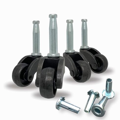 عجلة كروية جذعية دوارة مقاس 1 بوصة، عجلة من سبائك الزنك لجذع تركيب مقبس الأثاث، نحاس عتيق، 353 رطل، عبوة من 4 قطع in Kuwait