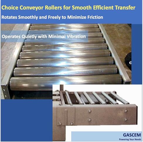 عبوة من 4 بكرات طويلة | بكرات ناقلة بطول 16 بوصة وقطر 1.5 بوصة | الصلب المجلفن | دعم متعدد الاستخدامات للحوامل الدوارة والأعمال الخشبية والناقلات الأسطوانية in Kuwait