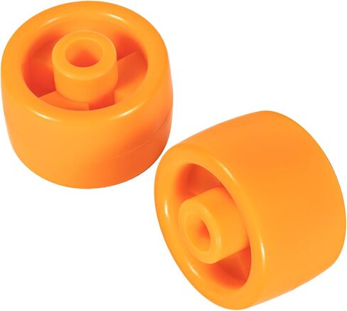 PTH50 Pallet Jack Front Load Wheels Replacement Kit for Crown PTH50 Pallet Jack, Come with Axles, Poly Tread Black with Bearings 20mm in Saudi Arabia