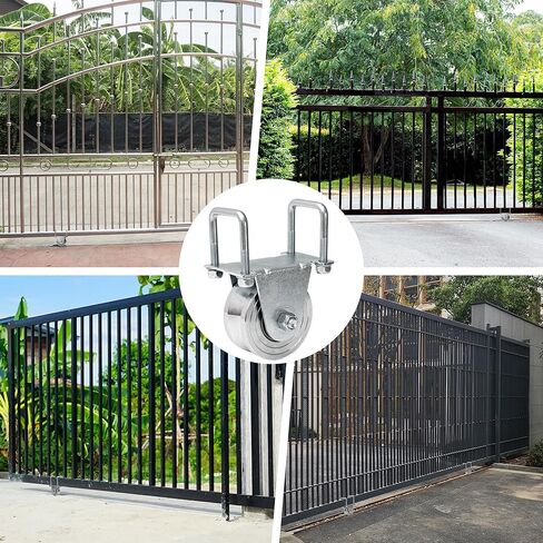 طقم عجلة بوابة منزلقة مقاس 4 بوصات على شكل حرف V، محمل مزدوج محكم الغلق من الفولاذ الصلب شديد التحمل، سعة تصل إلى 3000 رطل، لا يوجد لحام مناسب لبوابات المسار المنزلقة المقلوبة على شكل حرف V in Kuwait