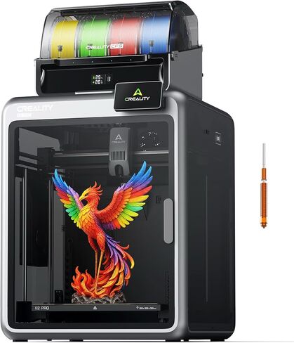 Creality K2 Pro Combo (A) 3D Printer, Multicolor 3D Printer with CFS, 600mm/s Max High-Speed, Dual AI Camera, Fully Assembled Auto Leveling, 300x300x300mm Large Print Volume, for Pros & Hobbyist in Kuwait