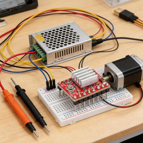 5pcs A4988 Stepper Motor Driver Module with Heat Sink Compatible with 3D Printer Arduino in Kuwait