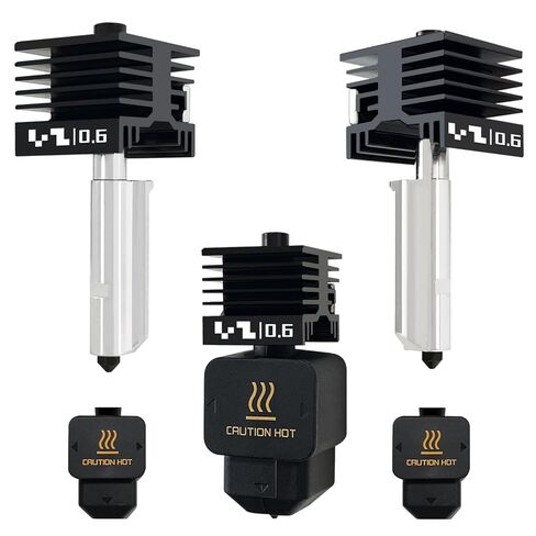 3 Pack 0.4MM Hotend for P2S/H2S/H2D/A1/A1 Mini Combo Print Head Hot End Kit Extruder High-Temperature Removable Hardened Steel Nozzle Silicone Cover Heater Sink for Bambu Lab 3D Printer in Kuwait