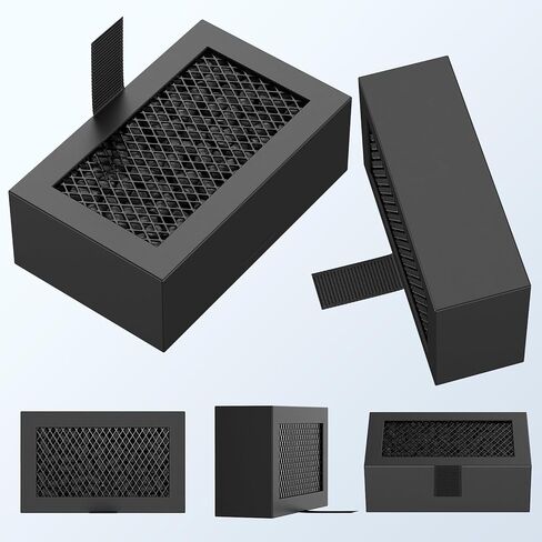 2 Pack Activated Carbon Air Filter Cartridge for Bamboo Lab X1/X1C/P1P/P1S 3D Printer, Replacement Carbon Filters for VOCs PM2.5 Odors, Black in Kuwait