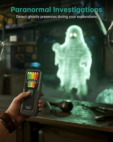 ERICKHIL Handheld EMF Meter, 5-Level LED Alerts,Ghost Hunting Equipmen for Paranormal Investigations, 30Hz–20kHz Wide Range Ghost Detector,Pocket-Size EMF Reader in Kuwait