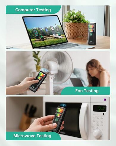 ERICKHIL Handheld EMF Meter, 5-Level LED Alerts,Ghost Hunting Equipmen for Paranormal Investigations, 30Hz–20kHz Wide Range Ghost Detector,Pocket-Size EMF Reader in Kuwait