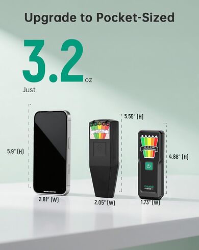ERICKHIL Handheld EMF Meter, 5-Level LED Alerts,Ghost Hunting Equipmen for Paranormal Investigations, 30Hz–20kHz Wide Range Ghost Detector,Pocket-Size EMF Reader in Kuwait