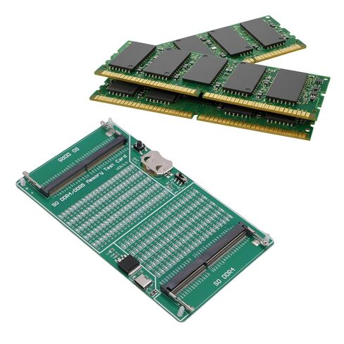 جهاز اختبار ذاكرة DDR4 DDR5 مع ضوء، بطاقة اختبار ذاكرة الوصول العشوائي DDR4 مناسبة للكمبيوتر المحمول وخادم سطح المكتب، استكشاف أخطاء الأجهزة وإصلاحها بسهولة، طاقة البطارية أو كابل النوع C in Saudi Arabia