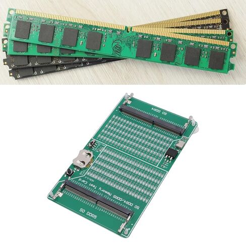 جهاز اختبار ذاكرة DDR4 DDR5 مع ضوء، بطاقة اختبار ذاكرة الوصول العشوائي DDR4 مناسبة للكمبيوتر المحمول وخادم سطح المكتب، استكشاف أخطاء الأجهزة وإصلاحها بسهولة، طاقة البطارية أو كابل النوع C in Saudi Arabia