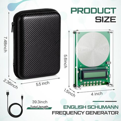Adjustable Schumann Sine Wave Resonance Generator Ultra Low Frequency Generator Sound Frequency Machine with USB and Acrylic Case(0.1hz-100khz Set) in Saudi Arabia