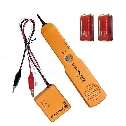 جهاز تتبع دوائر السيارات، أداة تتبع الأسلاك الكهربائية وقابس RJ11، جهاز تتبع الأسلاك واختبارها، مكتشف قصير ومفتوح، كاشف الكابلات والأسلاك المكسورة، VEHLIVE P30 Lite أصفر، يلزم قطعتين بطاريات 9 فولت in Kuwait