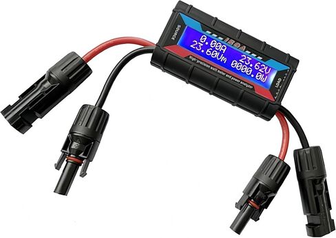 Amp Watt Meter Power Analyzer For Solar Panels Or Wind Turbines System, 150A 200A Aircraft Power Meter Tester Backlight Digital LCD Screen for RC Solar Voltage Current Power (200A) in Kuwait