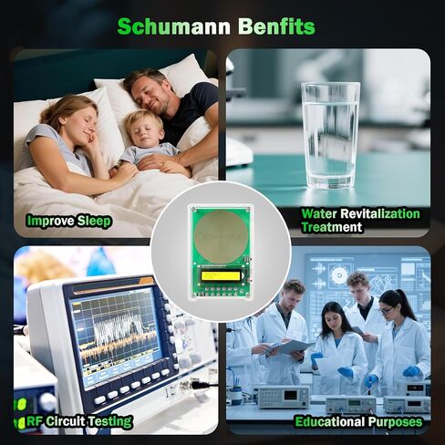 0.01Hz-200kHz Adjustable Frequency Generator for Healing Schumann Sine Waves Resonance Generator 7.83Hz Ultra Low Frequency Generator Resonator with Acrylic Case in Kuwait