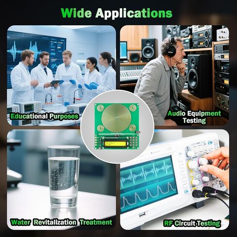 مولد تردد قابل للتعديل للشفاء | مولد نبض الرنين شومان 7.83 هرتز أجهزة تردد الصوت لموجة جيبية طبيعية لعلاج النوم (0.01 هرتز-200000 هرتز) in Kuwait