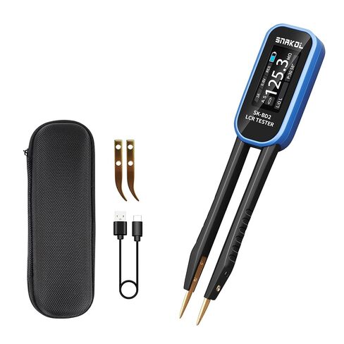 LCR Meter, Digital Multimeter Tweezers, Mini Smart 10KHz SMD Tester with OLED Display, ESR Meter Capacitor Inductance Continuity Diode Tester, Auto Ranging Electronic Component Meters in Kuwait