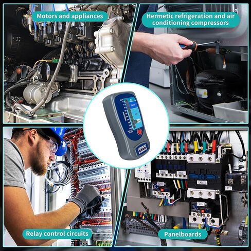 جهاز اختبار مقاومة العزل M500 Megohmmeter متوافق مع Supco M500 Megohmmeter، يقيس 20-1000 ميغا أوم عند 500 فولت مع مؤشرات LED واضحة للكشف السريع عن الأخطاء مع حقيبة حمل ناعمة in Kuwait