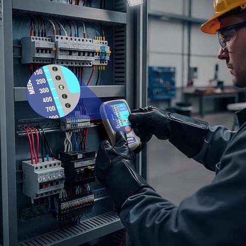 M500 Megohmmeter Tester | Professional HVAC Compressor & Electrical Insulation Tester | Industrial Measuring Instrument for Furniture Maintenance in Saudi Arabia