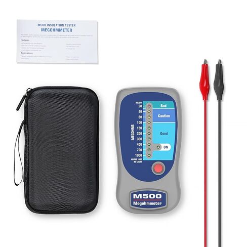 M500 Megohmmeter Tester | Professional HVAC Compressor & Electrical Insulation Tester | Industrial Measuring Instrument for Furniture Maintenance in Saudi Arabia