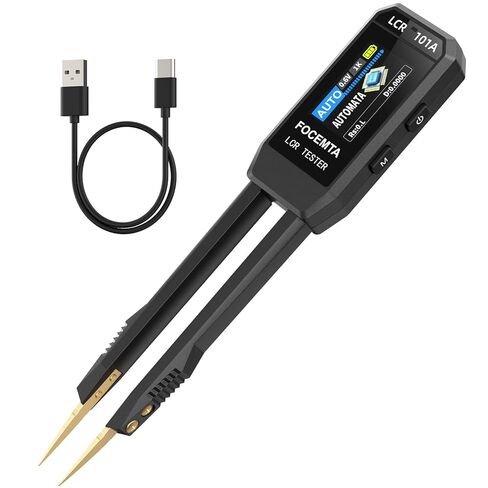Precision LCR-101A Meter Handheld - Digital LCR Meter Measures Capacitance Inductance Resistance with Auto Component Recognition Electronic Component Analyze in Kuwait