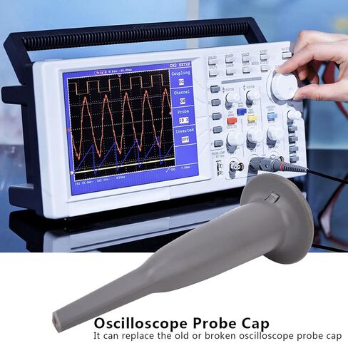 Oumefar 1 Pair Oscilloscope Probe Cap Universal High Voltage Oscilloscope Protective Probe Cap Portable Accurate Oscilloscope Clip Probe Cap with Hook Gray Oscilloscope Probe Protector in Saudi Arabia