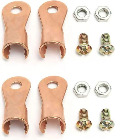 4-Pack Large Size Insulated Alligator Clips Electrical, 500A Spring Loaded Battery Charger Clamps for Car/Truck Battery & Industrial Electric Testing (Black and Red) in Kuwait