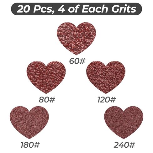 1/2 x 18 Inch Sanding Belts, 20 Pack, 4 Each of 60/80/120/180/240 Grits, Premium Aluminum Oxide Air Belt Sander Belts Assorted for Woodworking, Metal Working and Rust Removal in Kuwait