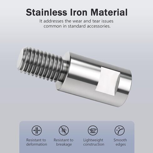 موسع مجرى الهواء، عمود تمديد عجلة تلميع مجرى الهواء، محول ممتد 5/8 بوصة - 11 خيط، ملحقات طاحونة زاوية عالمية، لمجموعة تلميع عجلات الألومنيوم - مجموعة واحدة in Kuwait