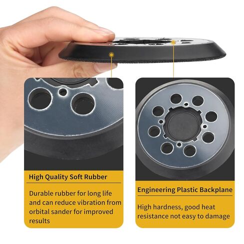 Sander Pad Replacement for Dewalt, 2 Pack 5" 8 Hole Hook and Loop Orbital Sander Pad Compatible with DeWalt DWE6421 6421K DWE6423 6423K DCW210B Random Orbital Sanders (4 Screw Holes) in Kuwait