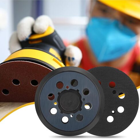 Sander Pad Replacement for Dewalt, 2 Pack 5" 8 Hole Hook and Loop Orbital Sander Pad Compatible with DeWalt DWE6421 6421K DWE6423 6423K DCW210B Random Orbital Sanders (4 Screw Holes) in Kuwait