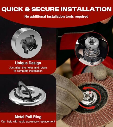 محول مثقاب زاوية، XLOCK إلى 5/8 بوصة - 11 خيط، تركيب سهل وسريع، محول طاحونة زاوية مناسب لمحولات مثقاب الماس وشفرات المنشار وأقراص التلميع in Kuwait