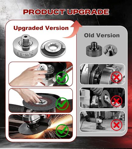 محول مثقاب زاوية، XLOCK إلى 5/8 بوصة - 11 خيط، تركيب سهل وسريع، محول طاحونة زاوية مناسب لمحولات مثقاب الماس وشفرات المنشار وأقراص التلميع in Kuwait