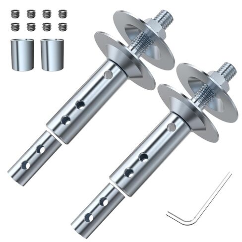 Neeki 1 زوج طاحونة مقاعد البدلاء تمديد عمود المحرك الأيسر والأيمن للتلميع، محول عمود المحرك الملولب 1/2 بوصة و5/8 بوصة in Kuwait